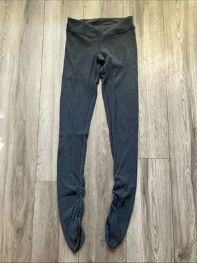 Lululemon Charcoal Heather Grey Ribbed Cinch Hem Leggings Women’s 4